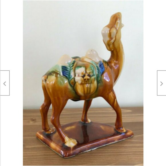 Camel Ceramic Figurine Vintage Animal Decorative Ornament 6.5" Tall - Picture 3 of 8